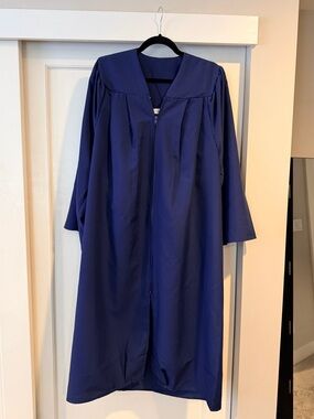 EUC Navy Blue Graduation Gown Jacket and Cap